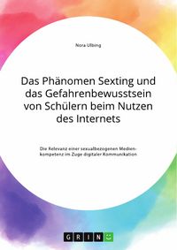 Produktbild: Das Ph&auml;nomen Sexting und das Gefahrenbewusstsein von Sch&uuml;lern beim Nutzen des Internets. Die Relevanz einer sexualbezogenen Medienkompetenz im Zuge di