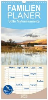 Produktbild: Familienplaner 2026 - Stille Naturmomente mit 5 Spalten (Wandkalender, 21 x 45 cm) CALVENDO