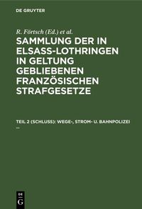 Produktbild: Wege-, Strom- u. Bahnpolizei ...
