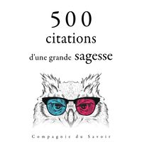 Produktbild: 500 citations d'une grande sagesse