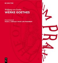 Produktbild: Faust, 1. Urfaust. Faust. Ein Fragment