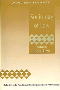 Bild vom Artikel Sociology of Law vom Autor Indra Deva