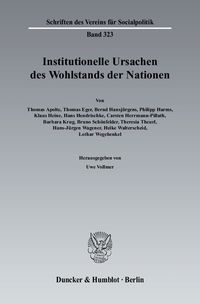 Bild vom Artikel Institutionelle Ursachen des Wohlstands der Nationen. vom Autor Thomas Apolte
