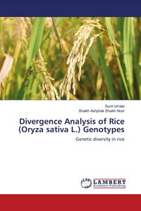 Produktbild: Divergence Analysis of Rice (Oryza sativa L.) Genotypes