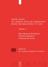 Produktbild: Miscellaneous Romances / Oriental Romances / Chansons de Geste