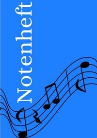 Produktbild: Notenheft: DIN A5 Notenlinienheft | 300 Seiten mit 12 Notenzeilen / Systeme pro Blatt | Papier 90g/m&sup2; | Musikheft mit Notenlinien