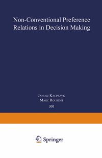 Produktbild: Non-Conventional Preference Relations in Decision Making
