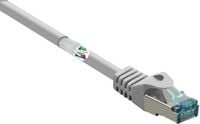 Produktbild: Renkforce RF-5043946 RJ45 Patchkabel CAT 6a S/FTP 15.00m Grau Flammwidrig 1St.