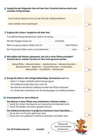 Übungsheft mit Lesetests in Deutsch 3. Klasse