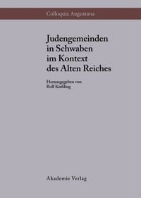 Produktbild: Judengemeinden in Schwaben im Kontext des Alten Reiches