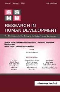 Produktbild: Contextual Influences on Life Span/life Course