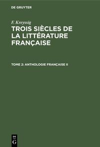 Produktbild: Anthologie fran&ccedil;aise II