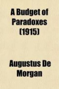 Produktbild: A Budget of Paradoxes (Volume 1)
