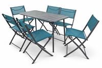 Produktbild: 7 tlg. Bistroset Balkonset Gartenset Metall Sumila