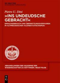 Produktbild: ins undeudsche gebracht