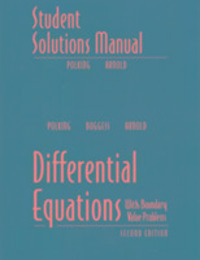 Produktbild: Student's Solutions Manual for Differential Equations