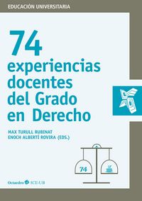 Produktbild: 74 experiencias docentes del Grado en Derecho