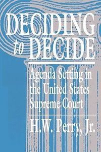 Produktbild: Perry, H: Deciding to Decide - Agenda Setting in the United