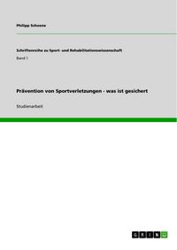 Produktbild: Pr&auml;vention von Sportverletzungen - was ist gesichert