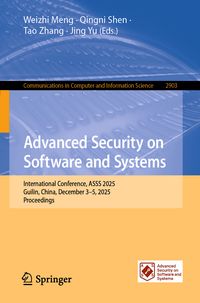 Produktbild: Advanced Security on Software and Systems