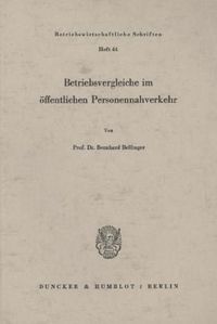 Produktbild: Betriebsvergleiche im &ouml;ffentlichen Personennahverkehr.