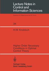 Produktbild: Higher Order Necessary Conditions in Optimal Control Theory