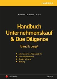 Produktbild: Handbuch Unternehmenskauf & Due Diligence, Band I: legal