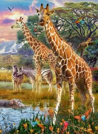 Produktbild: Puzzle Ravensburger Bunte Savanne 150 Teile XXL