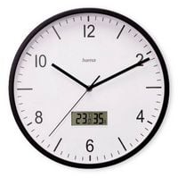 Produktbild: Hama 00185887 Funk Wanduhr 35cm x 350mm x 350mm x 40mm Schwarz