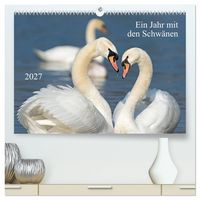 Produktbild: Ein Jahr mit den Schw&auml;nen (hochwertiger Premium Wandkalender 2027 DIN A2 quer), Kunstdruck in Hochglanz