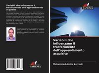 Produktbild: Variabili che influenzano il trasferimento dell'apprendimento acquisito