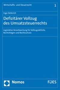 Produktbild: Defizit&auml;rer Vollzug des Umsatzsteuerrechts