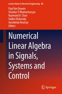 Produktbild: Numerical Linear Algebra in Signals, Systems and Control