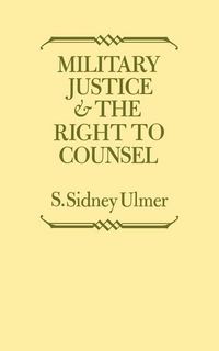 Produktbild: Military Justice and the Right to Counsel