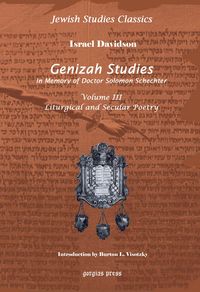 Produktbild: Genizah Studies in Memory of Doctor Solomon Schechter
