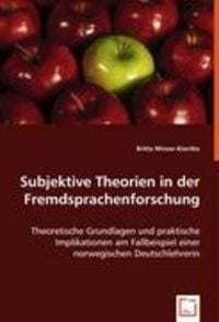 Winzer-Kiontke, B: Subjektive Theorien in der Fremdsprachenf