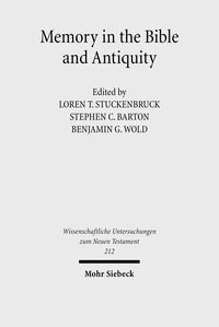 Produktbild: Memory in the Bible and Antiquity