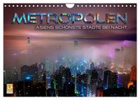 Produktbild: Metropolen - Asiens sch&ouml;nste St&auml;dte bei Nacht (Wandkalender 2027 DIN A4 quer), CALVENDO Monatskalender