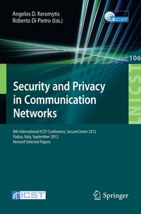 Produktbild: Security and Privacy in Communication Networks
