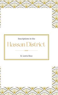 Produktbild: Inscriptions in the HASSAN DISTRICT