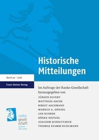 Produktbild: Historische Mitteilungen 30 (2018)