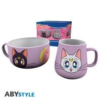 Produktbild: SAILOR MOON - Breakfast Set Mug + Bowl - Luna & Artemis