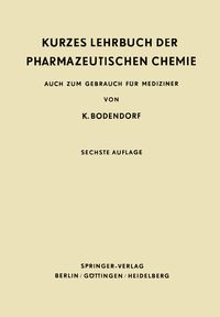 Produktbild: Kurzes Lehrbuch der Pharmazeutischen Chemie