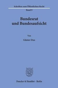 Produktbild: Bundesrat und Bundesaufsicht.