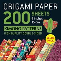 Produktbild: Origami Paper 200 sheets Kimono Patterns 6 (15 cm)