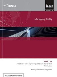 Produktbild: Managing Reality, Third edition. Book 1: Introduction to the Engineering and Construction Contract