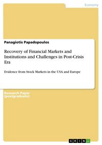 Produktbild: Recovery of Financial Markets and Institutions and Challenges in Post-Crisis Era