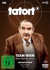 Produktbild: Tatort - Team Wien: Oberinspektor Marek - Gesamtedition: Alle 16 F&auml;lle mit Fritz Eckhardt [8 DVDs]