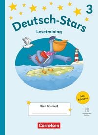 Produktbild: Deutsch-Stars 3. Schuljahr - Lesetraining Ausgabe 2025 - &Uuml;bungsheft