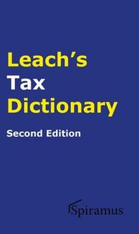 Produktbild: Leach's Tax Dictionary